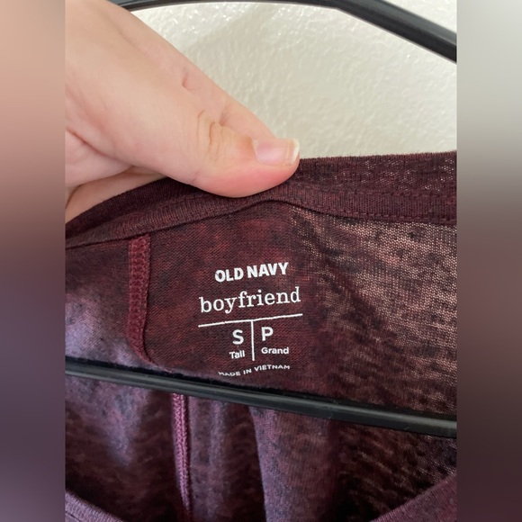 ✨Women’s Old Navy Boyfriend Long Sleeve Size S Tall - Picture 3 of 5